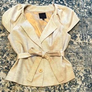 The Limited Short Sleeve Light Tan Blazer. Size medium.